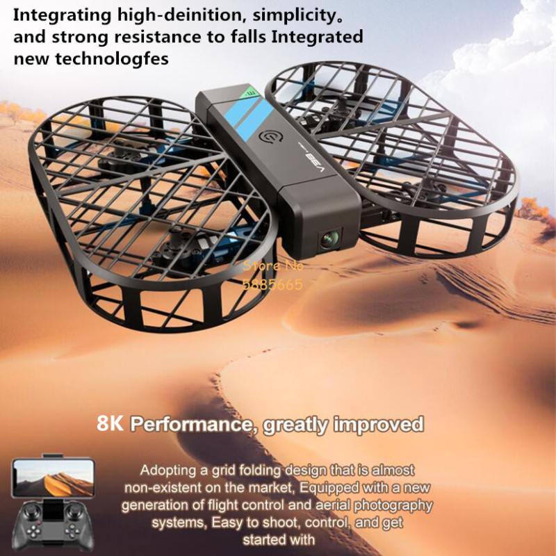Drone Camera 4K - 8K HD-camera 360° ° Bescherming Optische