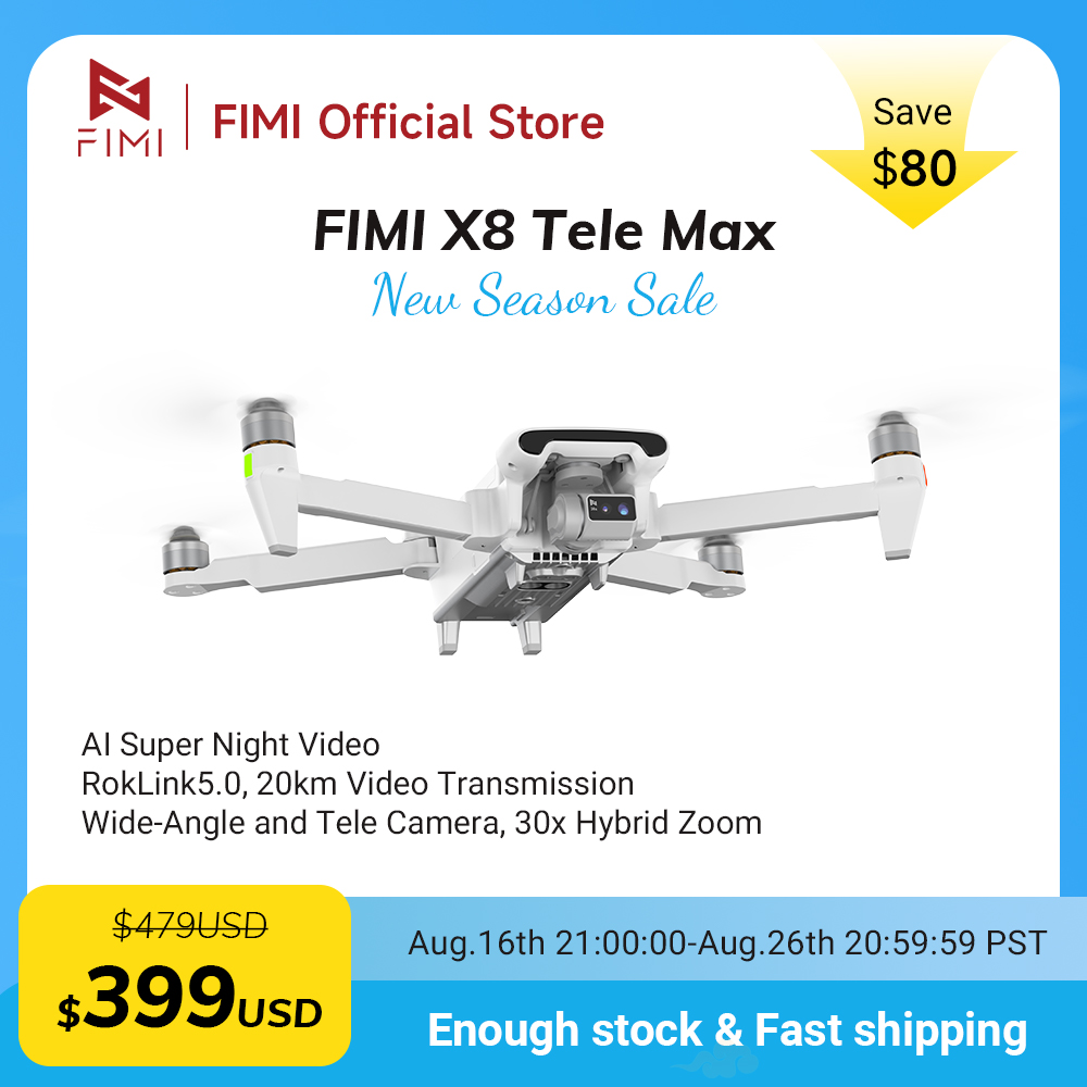 Drone Camera Wide Angle - FIMI X8 Tele Max Drone 1/2-inch