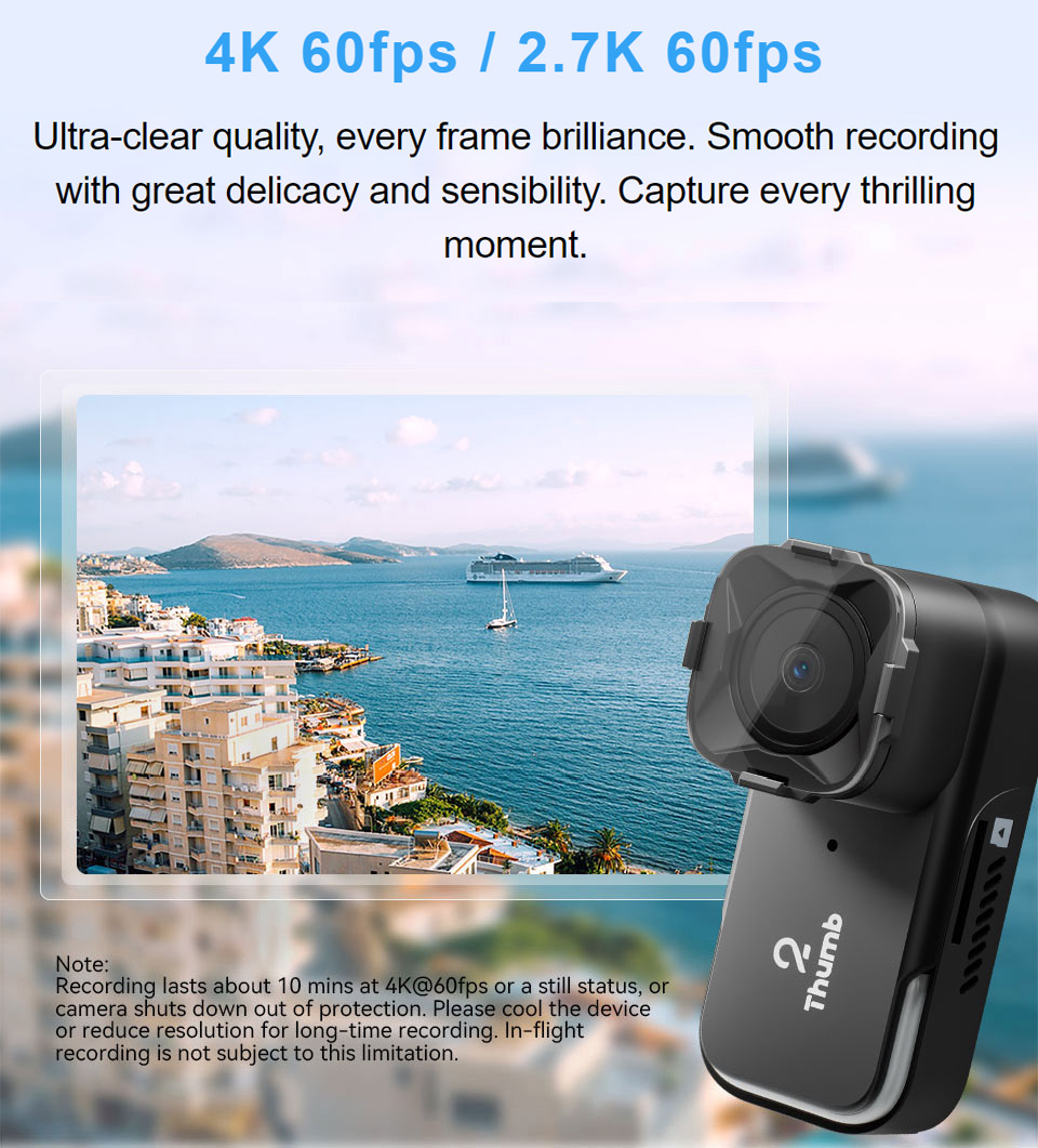 Nieuwe Versie RunCam Thumb 2 4 - Drone Camera 4K recensie en prijs