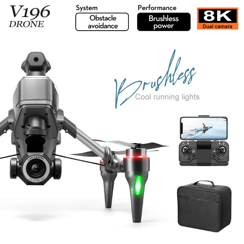 2025 V196 Automatische Obstake - Drone Camera With Gimbal recensie en prijs