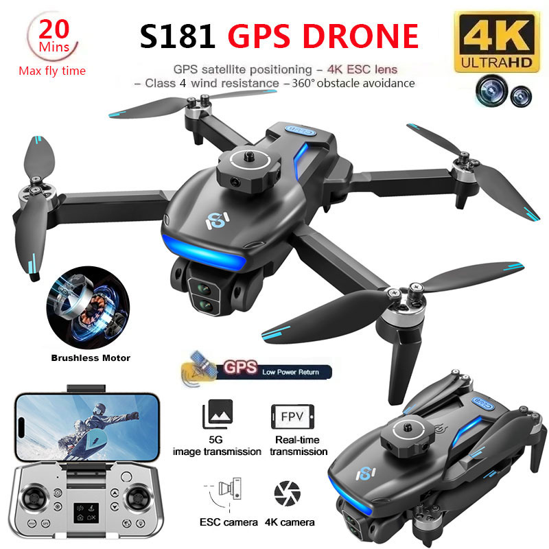 S181 Gps Drone 4K Professionel - Drone Camera Wide Angle recensie en prijs